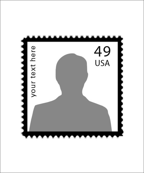 Stampics Look-a-like Postage Rubber Stamp