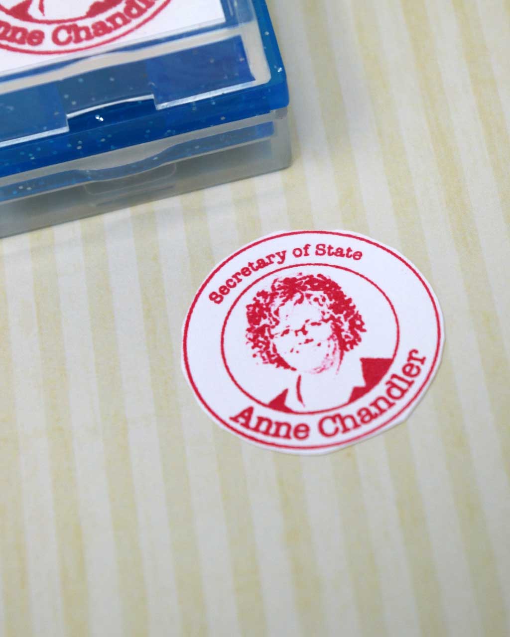 badge rubber stamp