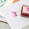 birth announcement rubber stamp