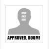 Stampics Approved Boom Rubber Stamp