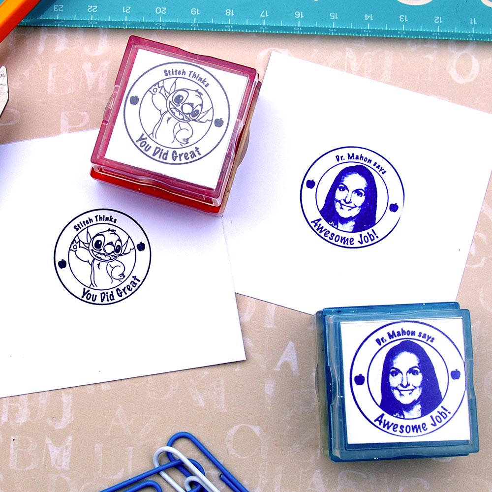 teacher stamp with image
