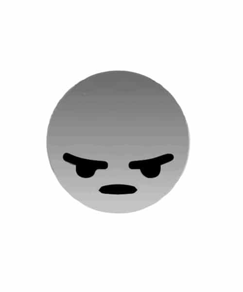 Angry Emoji Rubber Stamp