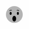 Facebook Surprised Emoji Rubber Stamp