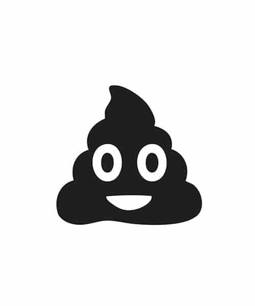 poop emoji rubber stamp
