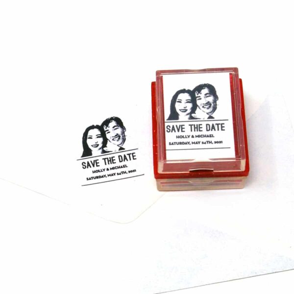 Save the date rubber stamp