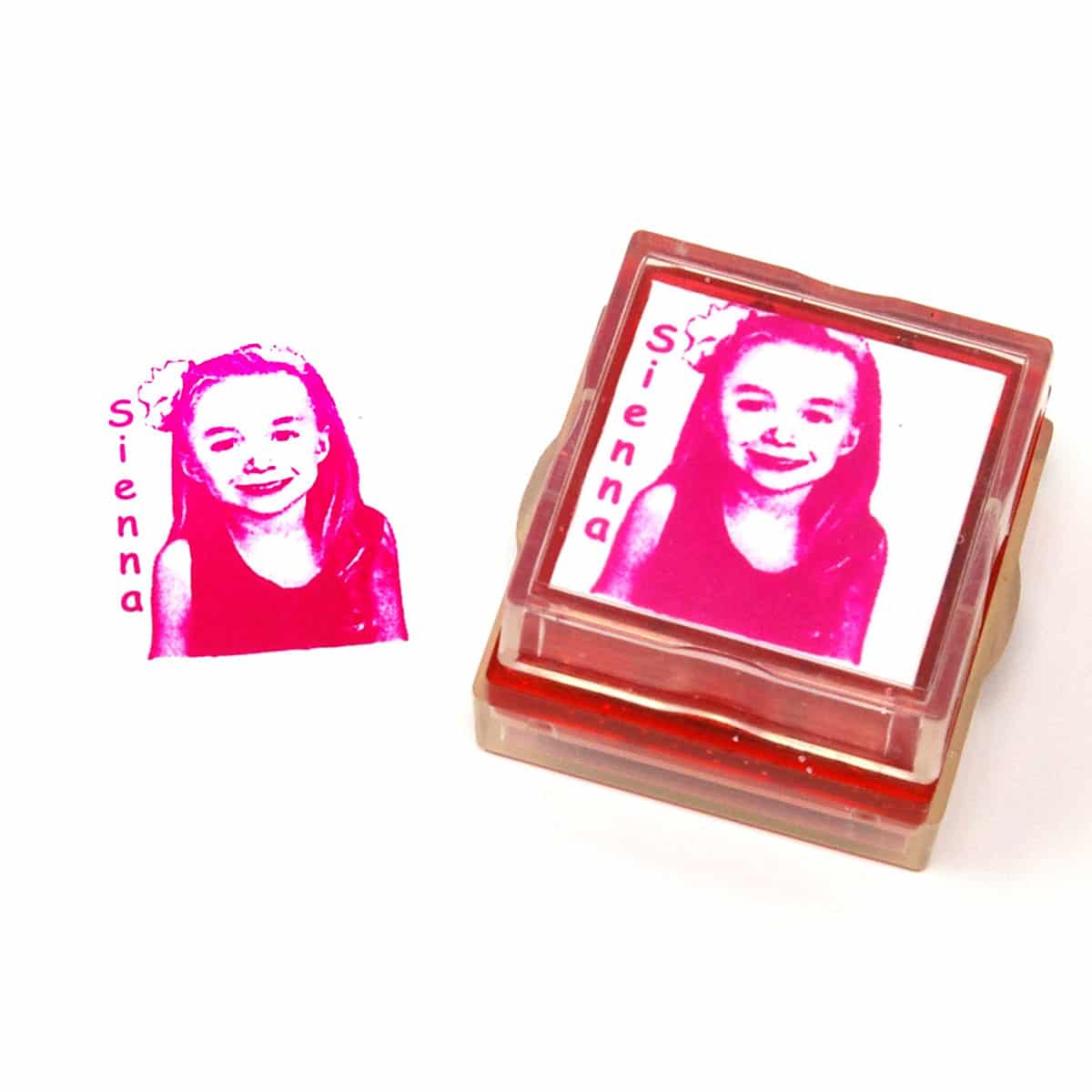 Custom face rubber stamp