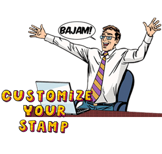 Create custom rubber stamps