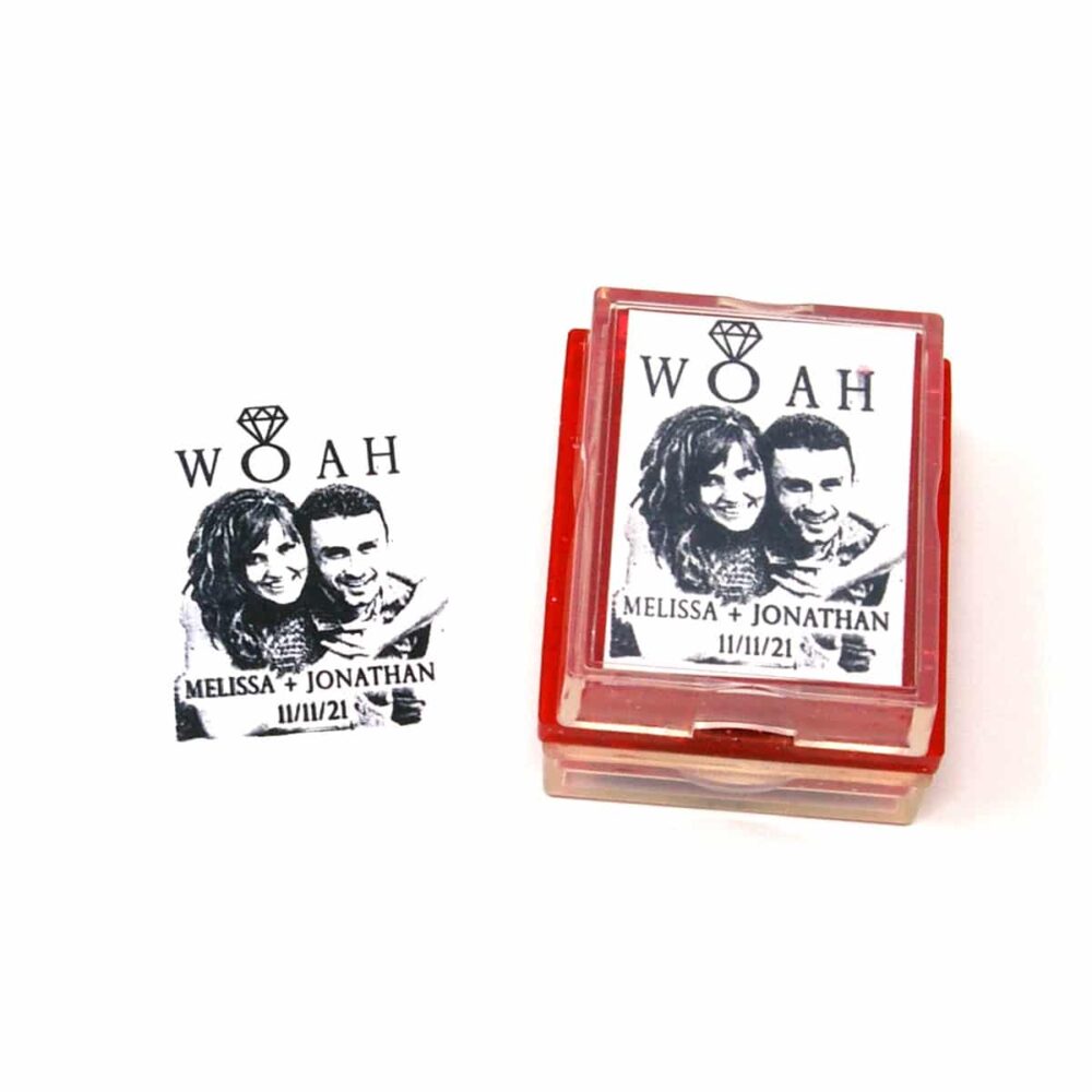 Wedding Save the Date Rubber Stamp