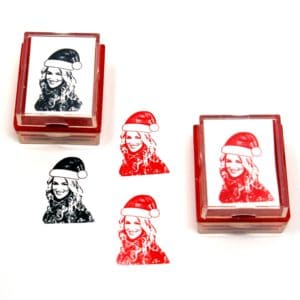stampics custom christmas rubber stamps | Face Stamps