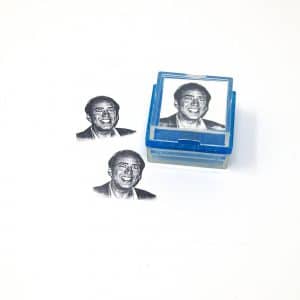 nicholas cage face rubber stamp