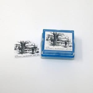 custom return address rubber stamp