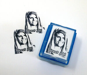 custom teacher rubber stamp from photo