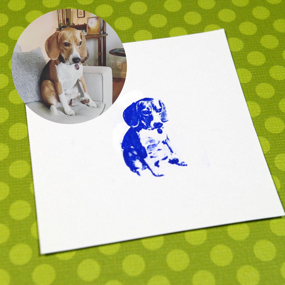 Dog Rubber Stamp