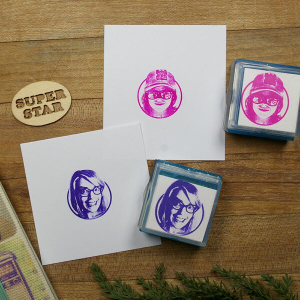 Your Face Here Rubber Stamps