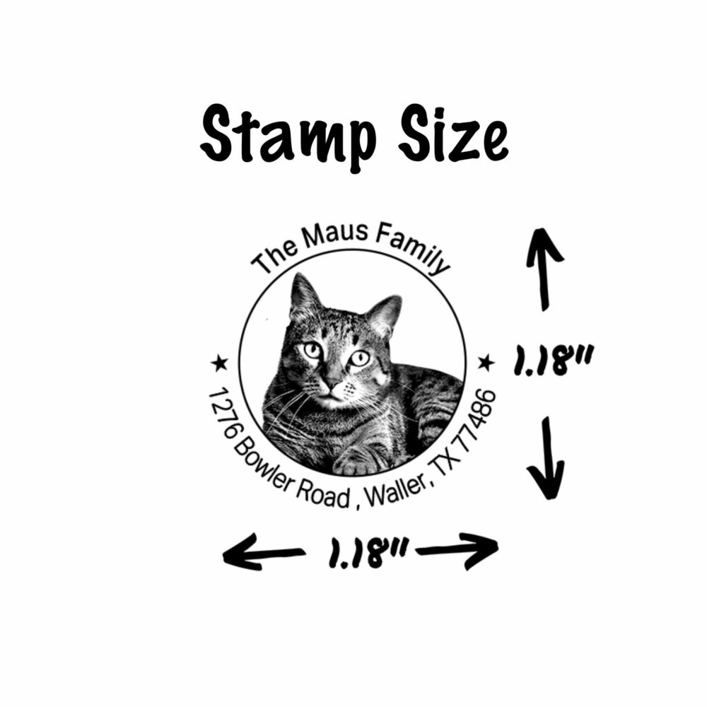 return address stamp size