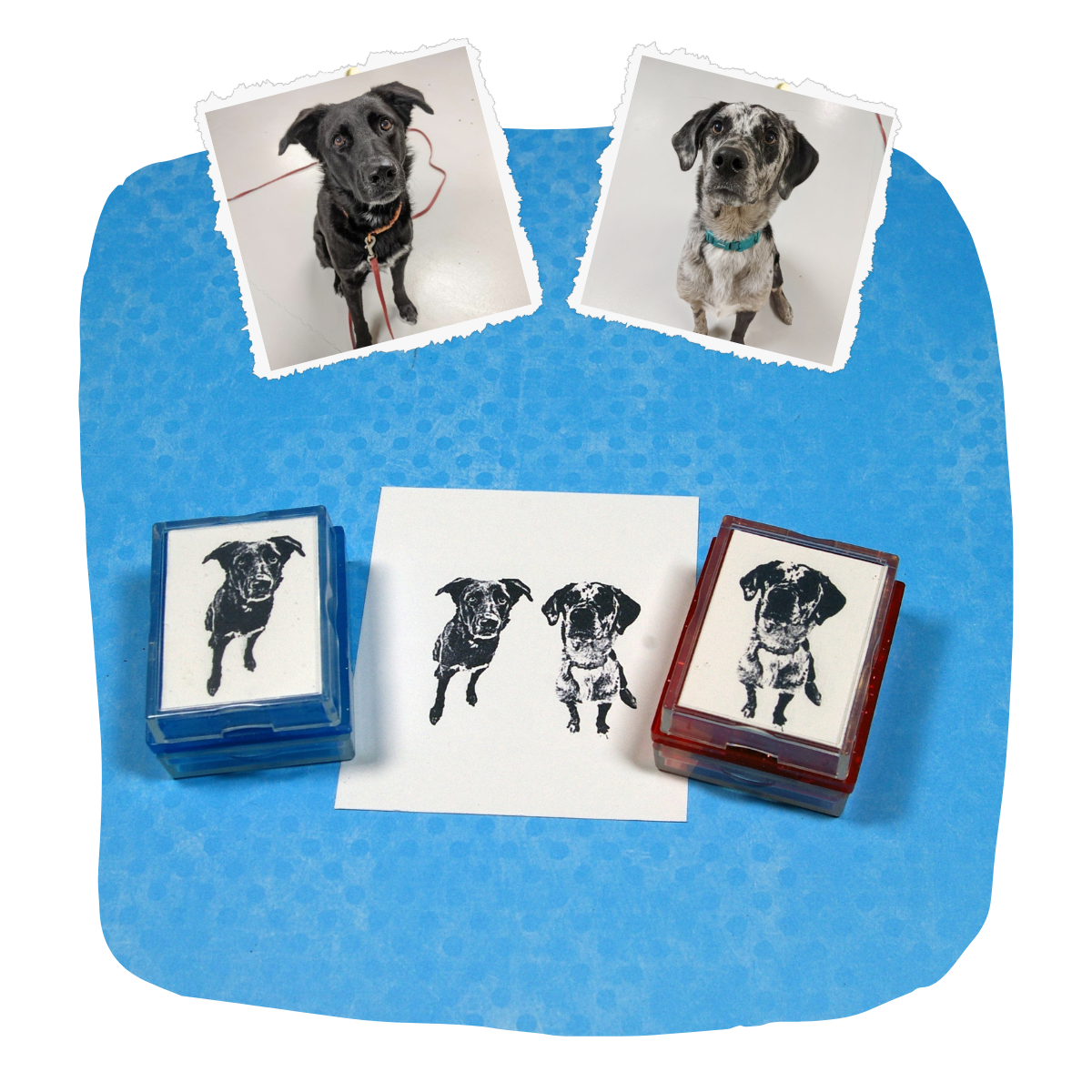 Dog Rubber Stamps