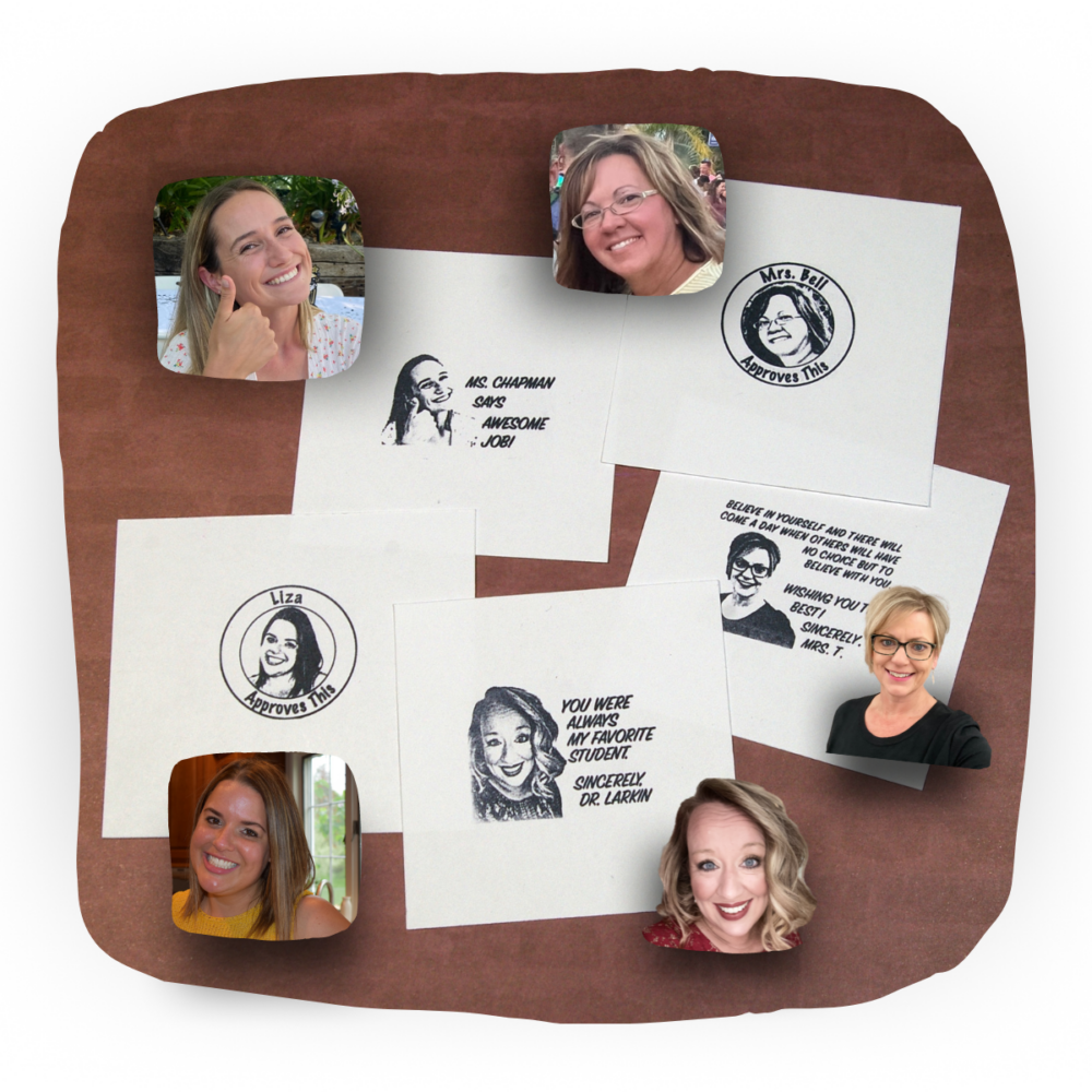 Teacher Says” Teacher Rubber Stamp  Rubber Stamps Made from Your Photos!