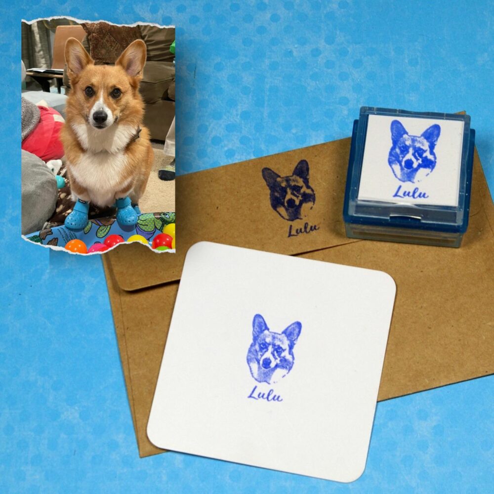 Pet signature rubber stamp